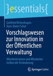 Cover von Vorschlagswesen zur Innovation in der Öffentlichen Verwaltung
