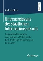 Cover von Untreuerelevanz des staatlichen Informationsankaufs