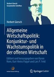 Cover von Allgemeine Wirtschaftspolitik: Konjunktur- und Wachstumspolitik in der offenen Wirtschaft