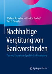 Cover von Nachhaltige Vergütung von Bankvorständen