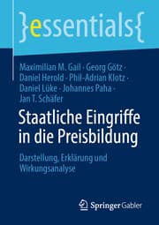 Cover von Staatliche Eingriffe in die Preisbildung