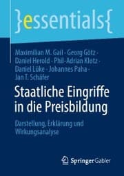 Cover von Staatliche Eingriffe in die Preisbildung