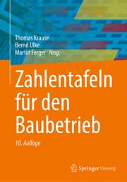 Cover von Zahlentafeln für den Baubetrieb