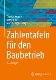 Cover von Zahlentafeln für den Baubetrieb
