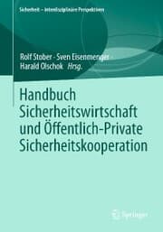 Cover von Handbuch Sicherheitswirtschaft und Öffentlich-Private Sicherheitskooperation