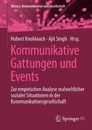 Cover von Kommunikative Gattungen und Events