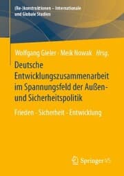 Cover von Deutsche Entwicklungszusammenarbeit im Spannungsfeld der Außen- und Sicherheitspolitik
