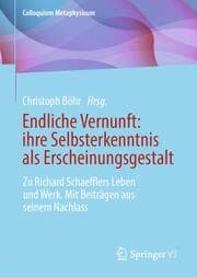 Cover von Endliche Vernunft: ihre Selbsterkenntnis als Erscheinungsgestalt