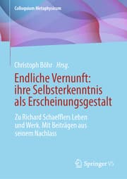 Cover von Endliche Vernunft: ihre Selbsterkenntnis als Erscheinungsgestalt