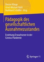 Cover von Pädagogik des gesellschaftlichen Ausnahmezustandes
