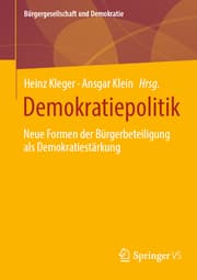 Cover von Demokratiepolitik