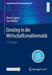 Cover von Einstieg in die Wirtschaftsmathematik