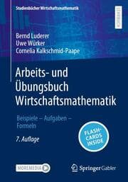 Cover von Arbeits- und Übungsbuch Wirtschaftsmathematik