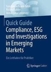 Cover von Quick Guide Compliance, ESG und Investigations in Emerging Markets