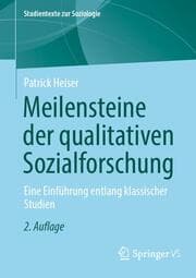 Cover von Meilensteine der qualitativen Sozialforschung