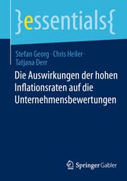 Cover von Die Auswirkungen der hohen Inflationsraten auf die Unternehmensbewertungen