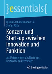 Cover von Konzern und Start-up zwischen Innovation und Funktion