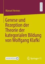 Cover von Genese und Rezeption der Theorie der kategorialen Bildung von Wolfgang Klafki
