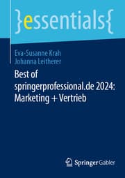 Cover von Best of springerprofessional.de 2024: Marketing + Vertrieb