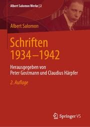 Cover von Schriften 1934 - 1942