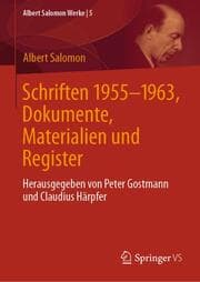 Cover von Schriften 1955-1963, Dokumente, Materialien und Register