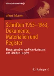 Cover von Schriften 1955-1963, Dokumente, Materialien und Register