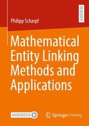 Cover von Mathematical Entity Linking Methods and Applications