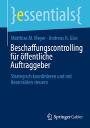 Cover von Beschaffungscontrolling für öffentliche Auftraggeber