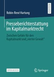 Cover von Presseberichterstattung im Kapitalmarktrecht