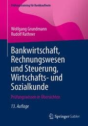 Cover von Bankwirtschaft, Rechnungswesen und Steuerung, Wirtschafts- und Sozialkunde