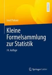 Cover von Kleine Formelsammlung zur Statistik
