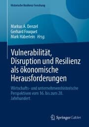 Cover von Vulnerabilität, Disruption und Resilienz als ökonomische Herausforderungen