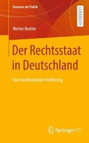 Cover von Der Rechtsstaat in Deutschland