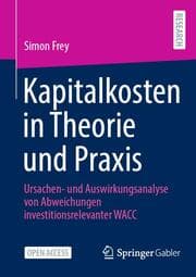 Cover von Kapitalkosten in Theorie und Praxis