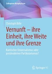 Cover von Vernunft - ihre Einheit, ihre Weite und ihre Grenze
