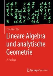 Cover von Lineare Algebra und analytische Geometrie