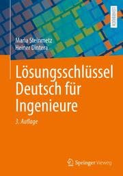 Cover von Lösungsschlüssel Deutsch für Ingenieure