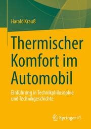 Cover von Thermischer Komfort im Automobil
