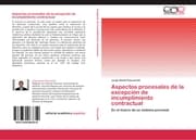 Cover von Aspectos procesales de la excepción de incumplimiento contractual