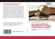 Cover von La comprensión de definiciones en textos académicos en inglés