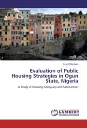 Cover von Evaluation of Public Housing Strategies in Ogun State, Nigeria
