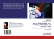 Cover von Just-in-time Method in e-Learning System based on Semantic Web