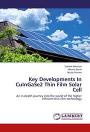 Cover von Key Developments In CuInGaSe2 Thin Film Solar Cell