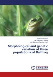 Cover von Morphological and genetic variation of three populations of Bullfrog