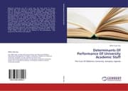 Cover von Determinants Of Performance Of University Academic Staff