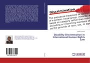 Cover von Disability Discrimination in International Human Rights Law