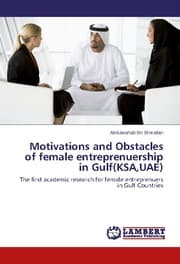 Cover von Motivations and Obstacles of female entreprenuership in Gulf(KSA, UAE)