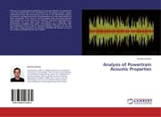 Cover von Analysis of Powertrain Acoustic Properties