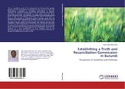 Cover von Establishing a Truth and Reconciliation Commission in Burundi
