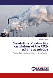 Cover von Simulation of extractive distillation of the CO2- ethane azeotrope